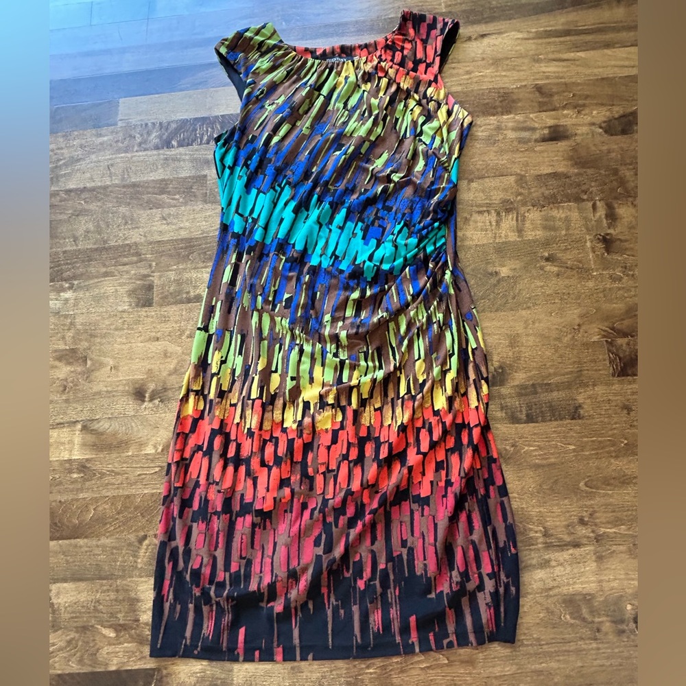Beautiful Ellen Tracy mosaic dresss, sz 16